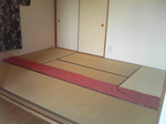 和室に反物